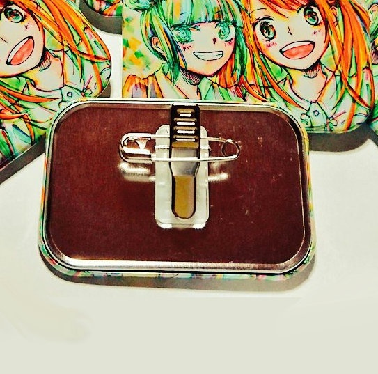 あややわ 横長缶バッジ