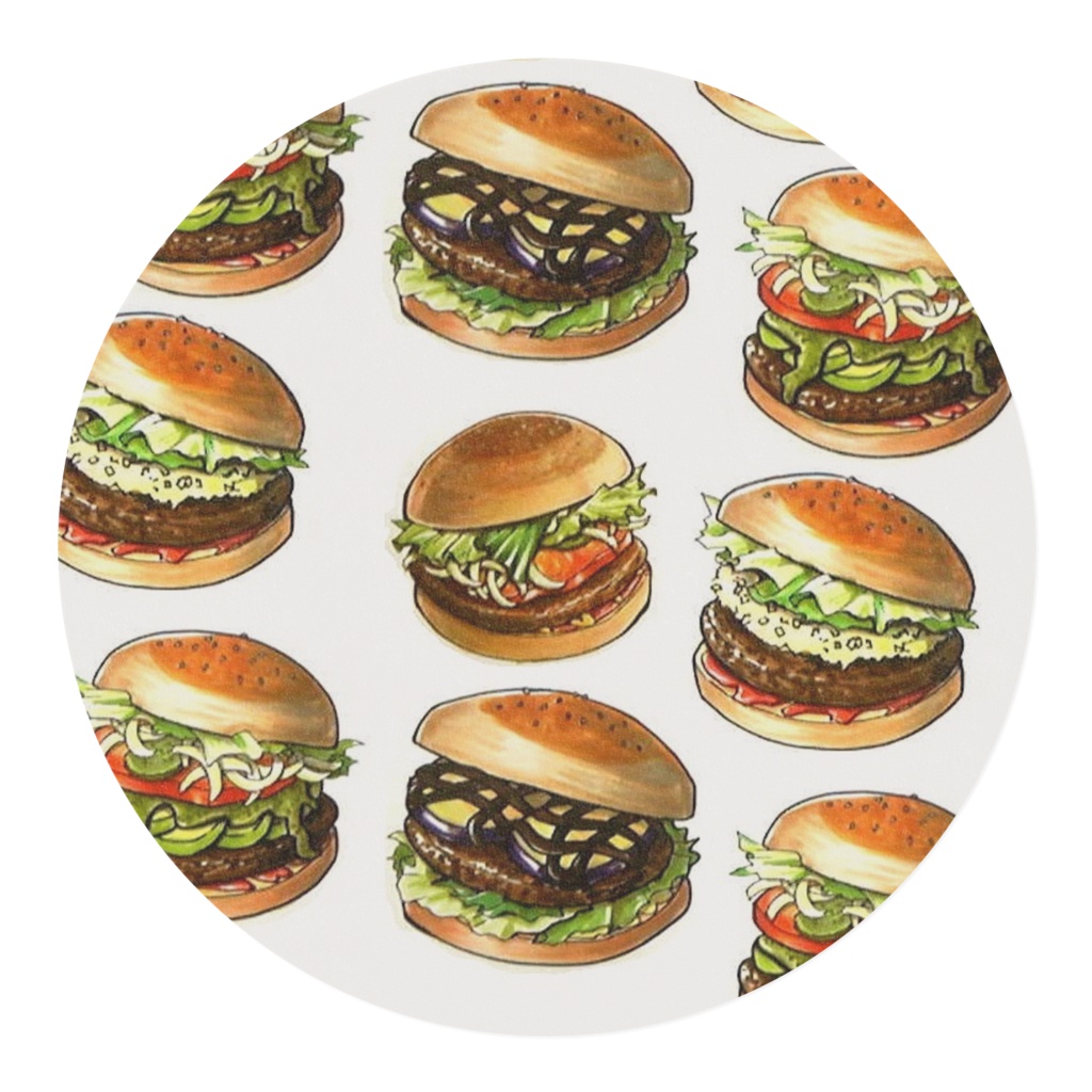 ハンバーガーのマスキングテープ