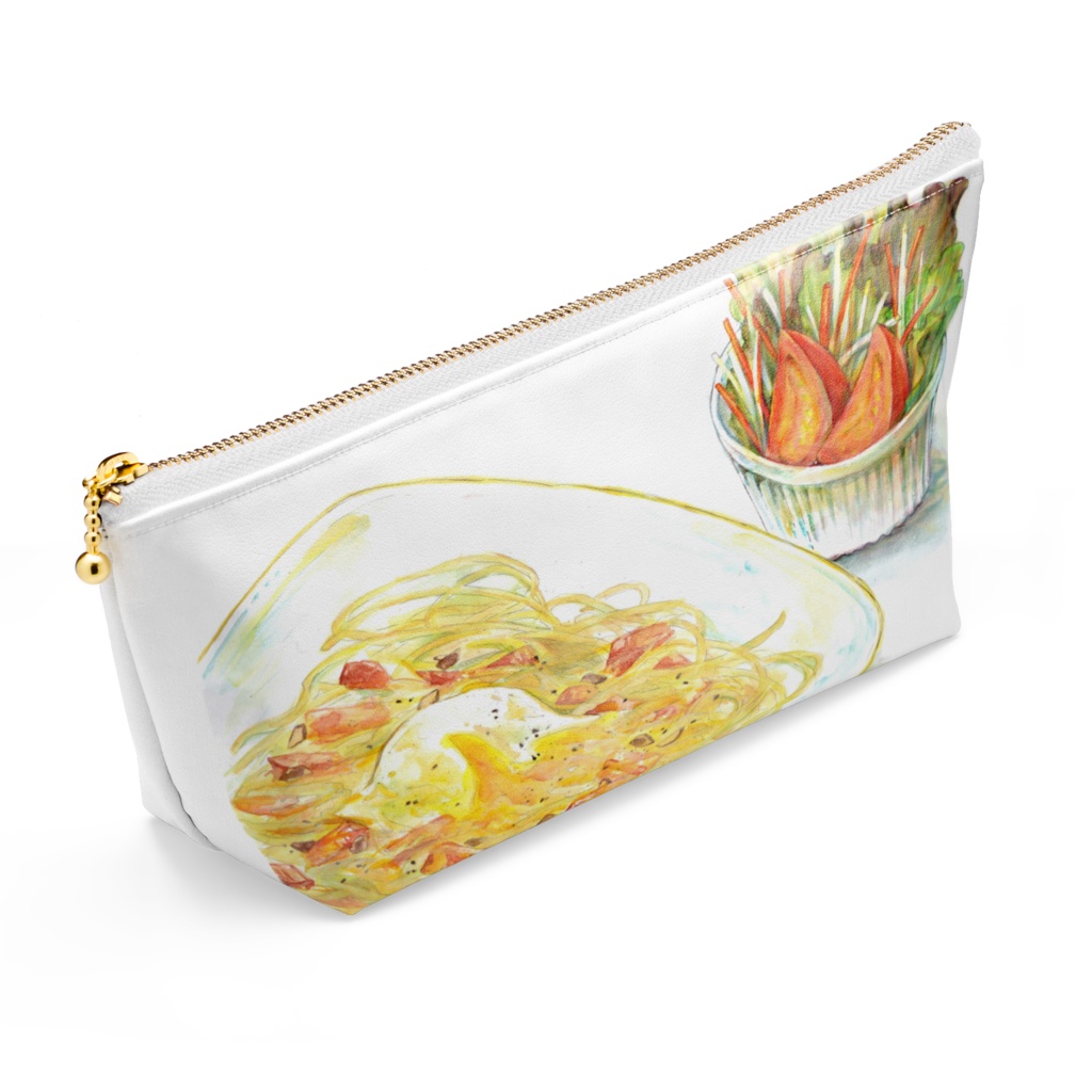 カフェランチ両面ポーチ