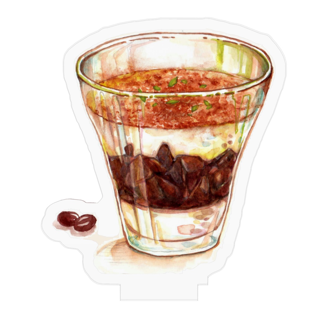ティラミス風コーヒーゼリーのアクリルスタンド