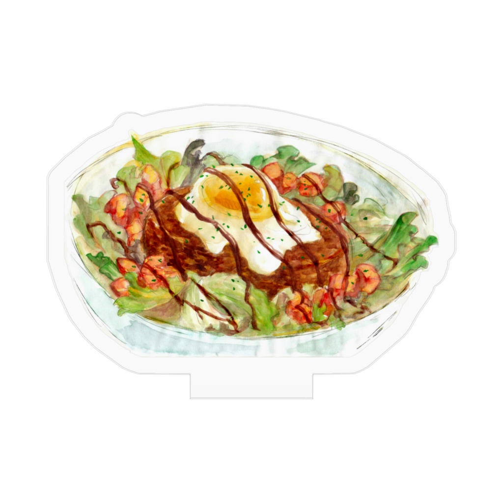 ロコモコ丼のアクリルスタンド