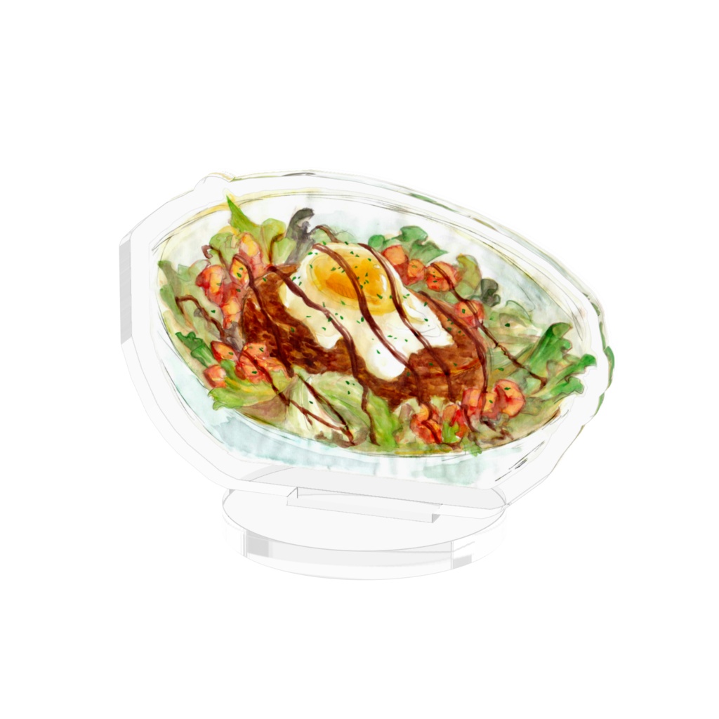 ロコモコ丼のアクリルスタンド
