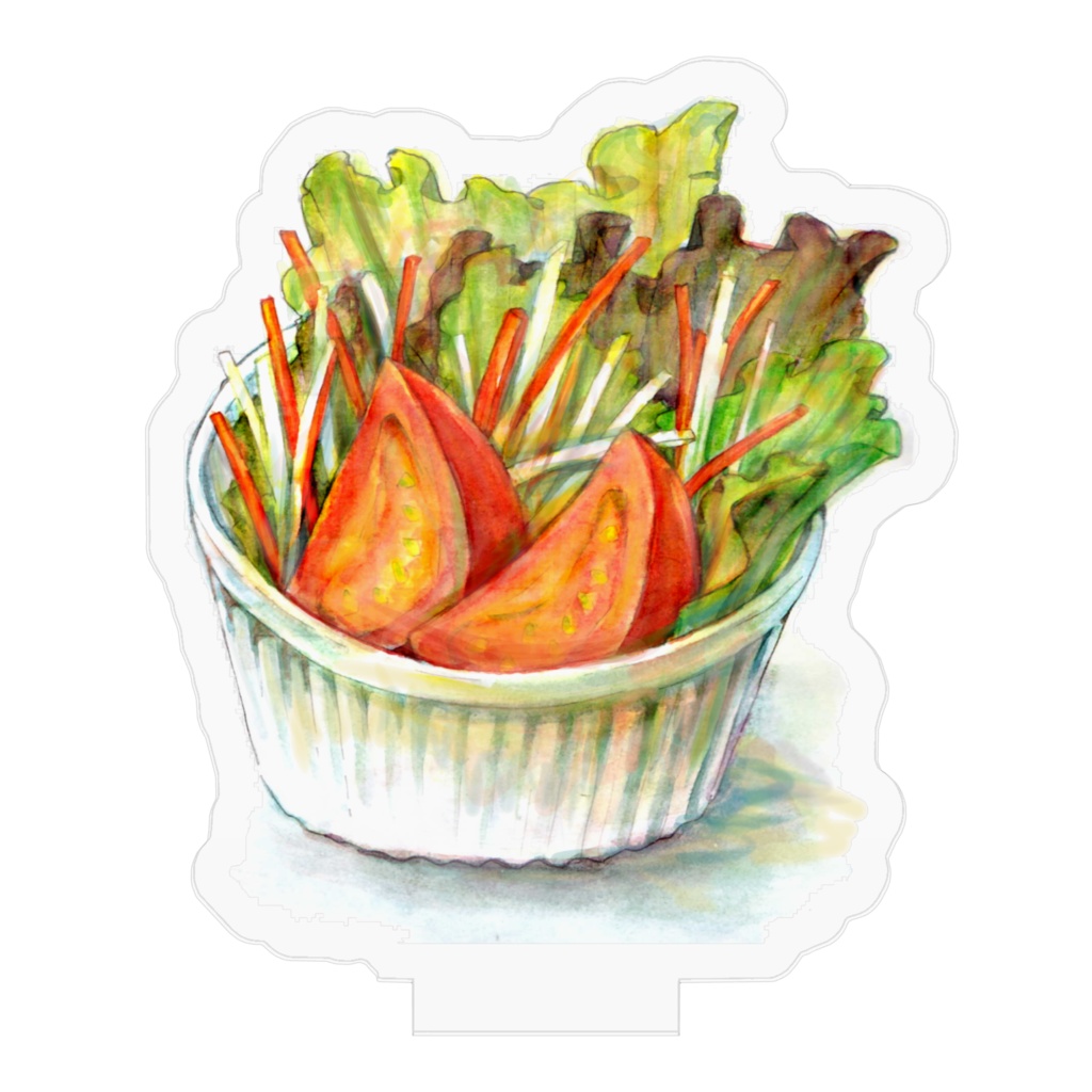 セットミニサラダのアクリルスタンド