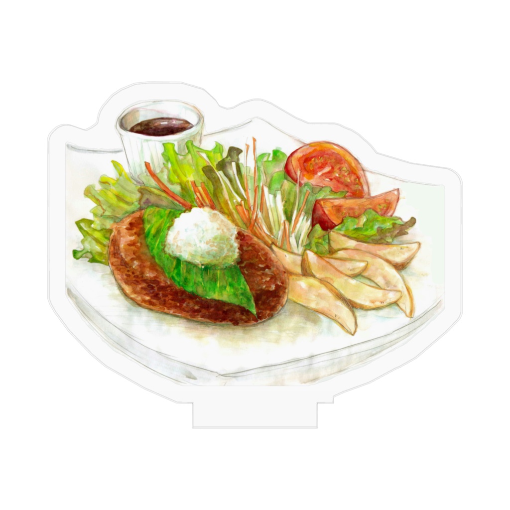 おろしそハンバーグのアクリルスタンド