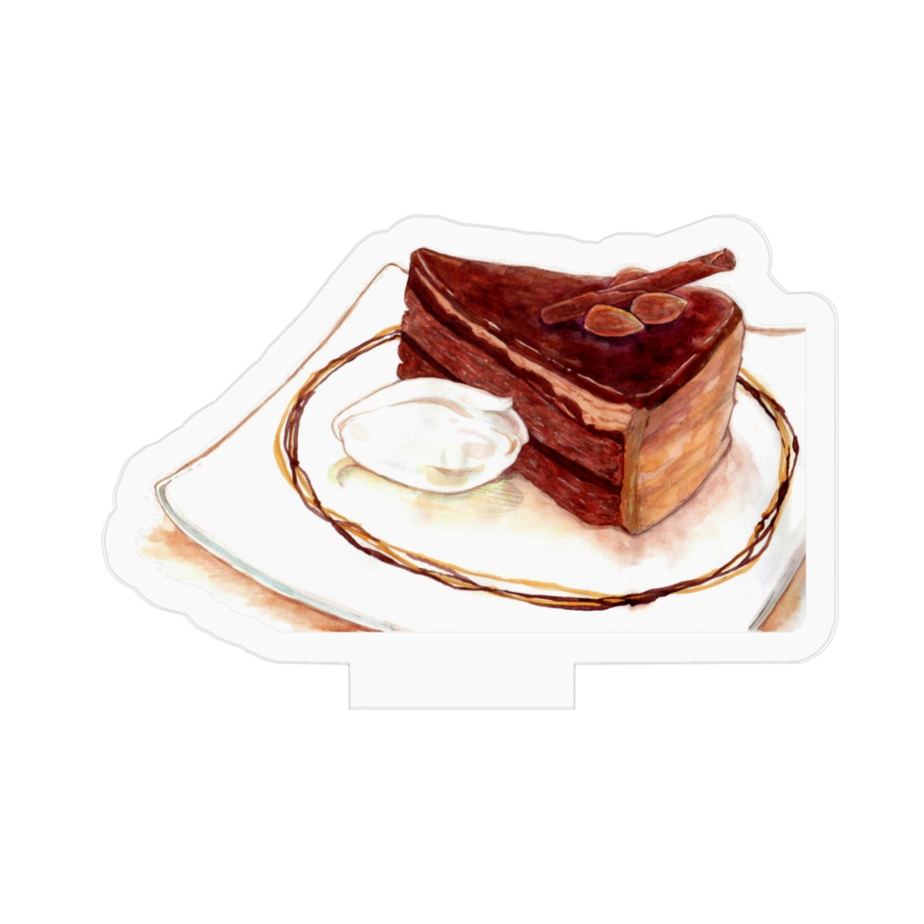 濃厚チョコレートケーキのアクリルスタンド