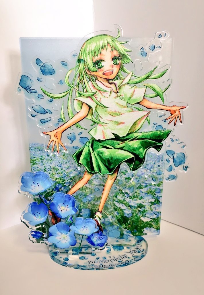 ネモフィラ弥葉のアクリルジオラマ