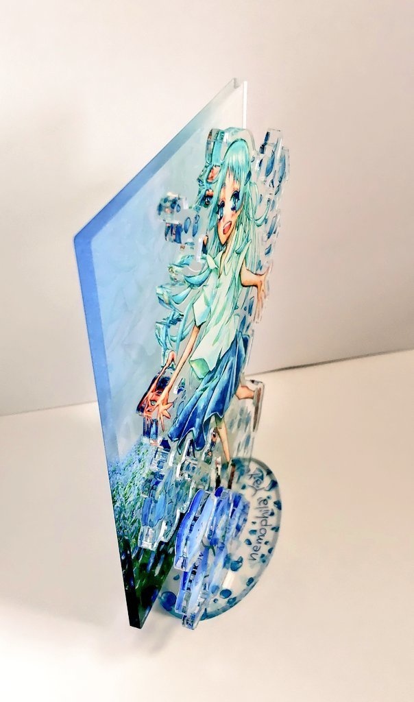 ネモフィラ弥葉のアクリルジオラマ