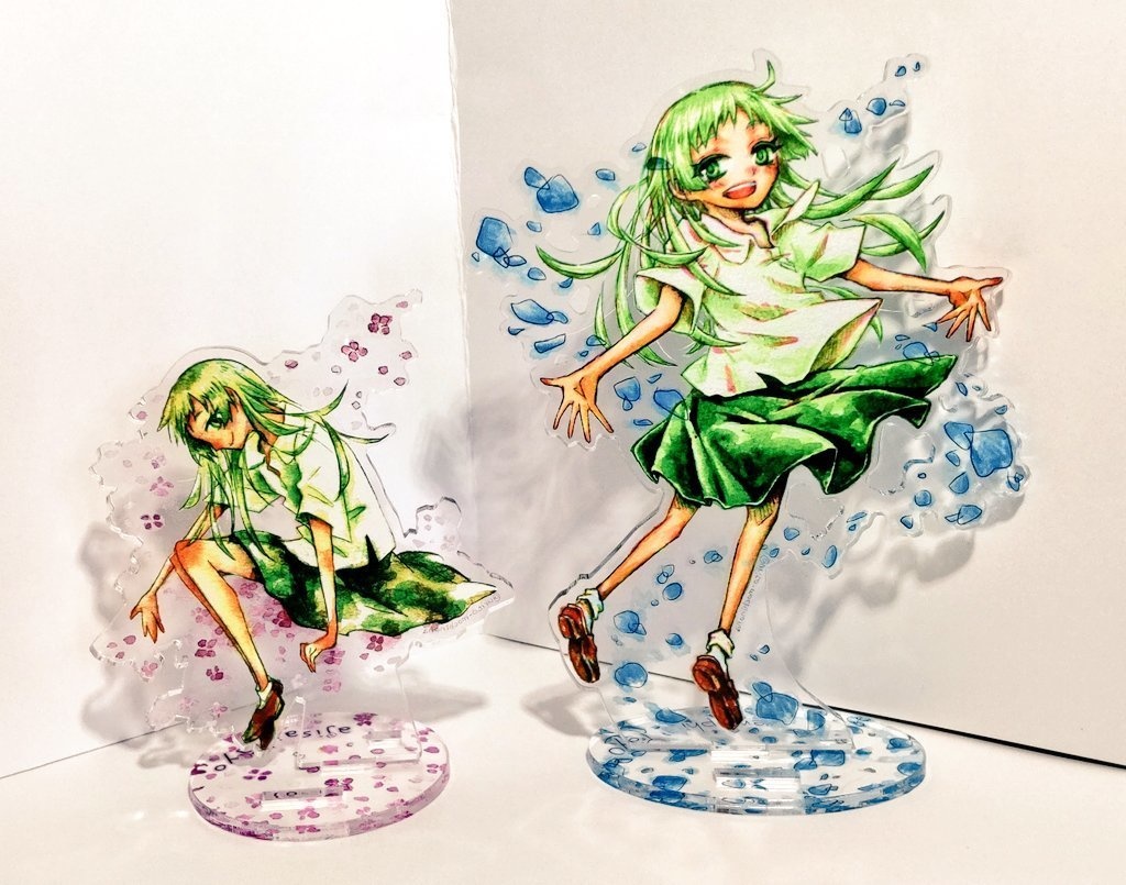 紫陽花弥葉のアクリルジオラマ