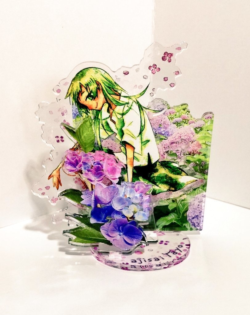 紫陽花弥葉のアクリルジオラマ