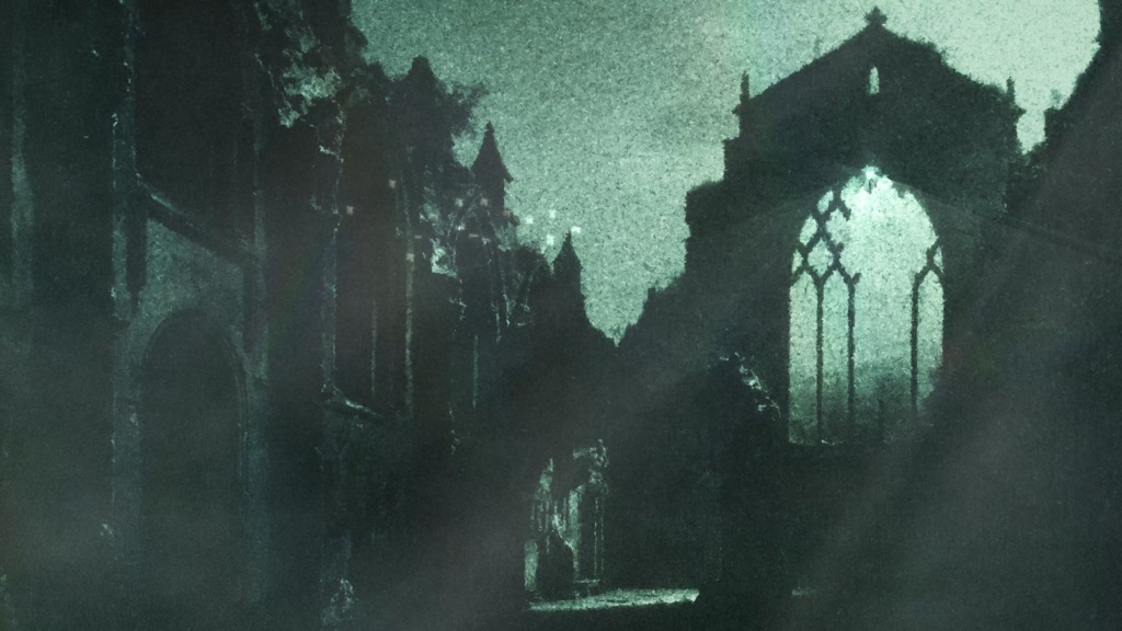 【動画素材】廃礼拝堂 シネマチックループ背景 Emerald ver |緑の廃墟・異界・ファンタジー|Light ver・Rain ver 2バリエーション |4K+1080p|ココフォリア・VTuber歌枠・TRPG対応 【20秒シームレスループ / 音声なし / 商用利用可】
