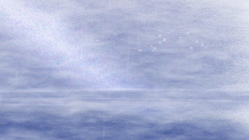 【動画素材】霧雨の海辺 / Haze Sea シネマチックループ背景 Blue ver |海辺・霧・雨|オブジェあり・なし両バージョン収録 |4K+1080p|ココフォリア・VTuber歌枠・OBS対応 【シームレスループ / 音声なし / 商用利用可】
