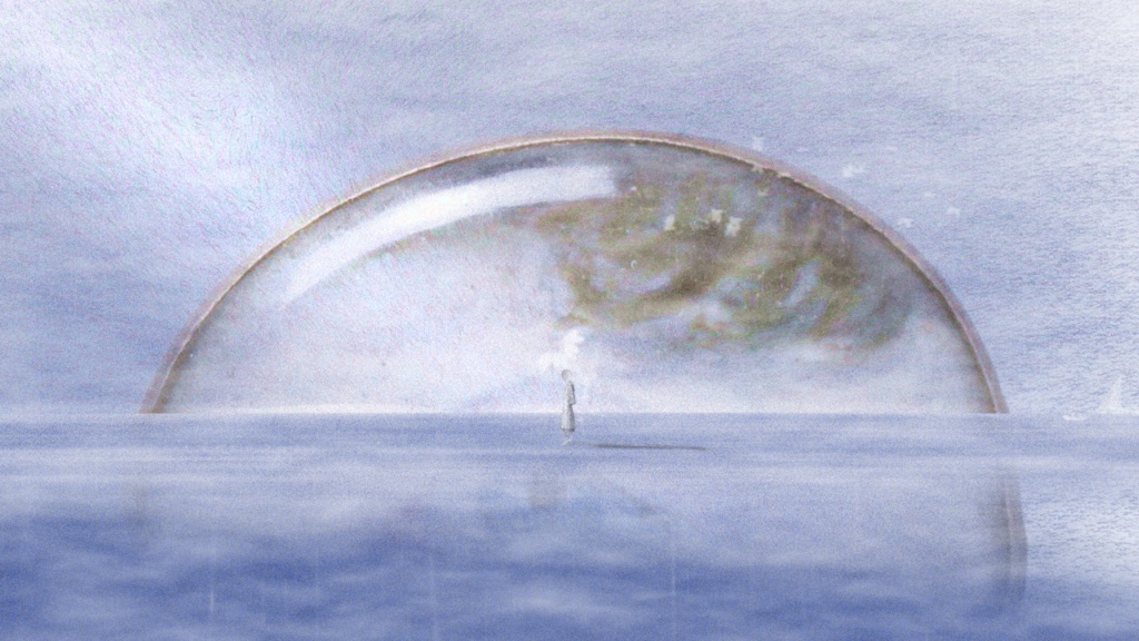 【動画素材】霧雨の海辺 / Haze Sea シネマチックループ背景 Blue ver |海辺・霧・雨|オブジェあり・なし両バージョン収録 |4K+1080p|ココフォリア・VTuber歌枠・OBS対応 【シームレスループ / 音声なし / 商用利用可】