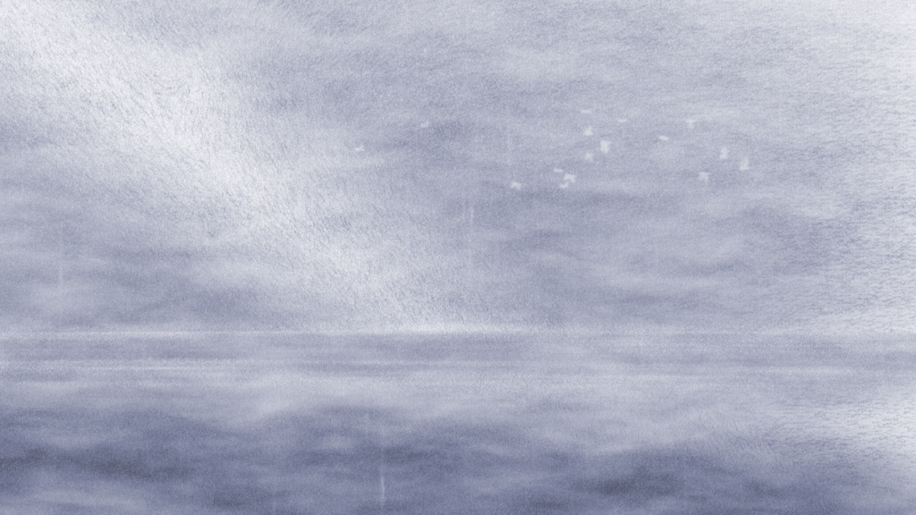 【動画素材】霧雨の海辺 / Haze Sea シネマチックループ背景 Monotone ver |海辺・霧・雨|オブジェあり・なし両バージョン収録 |4K+1080p|ココフォリア・VTuber歌枠・OBS対応 【シームレスループ / 音声なし / 商用利用可】
