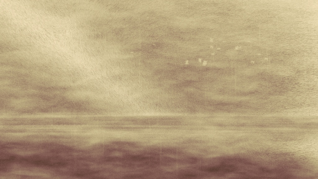 【動画素材】霧雨の海辺 / Haze Sea シネマチックループ背景 Sepia ver |海辺・霧・雨|オブジェあり・なし両バージョン収録 |4K+1080p|ココフォリア・VTuber歌枠・OBS対応 【シームレスループ / 音声なし / 商用利用可】
