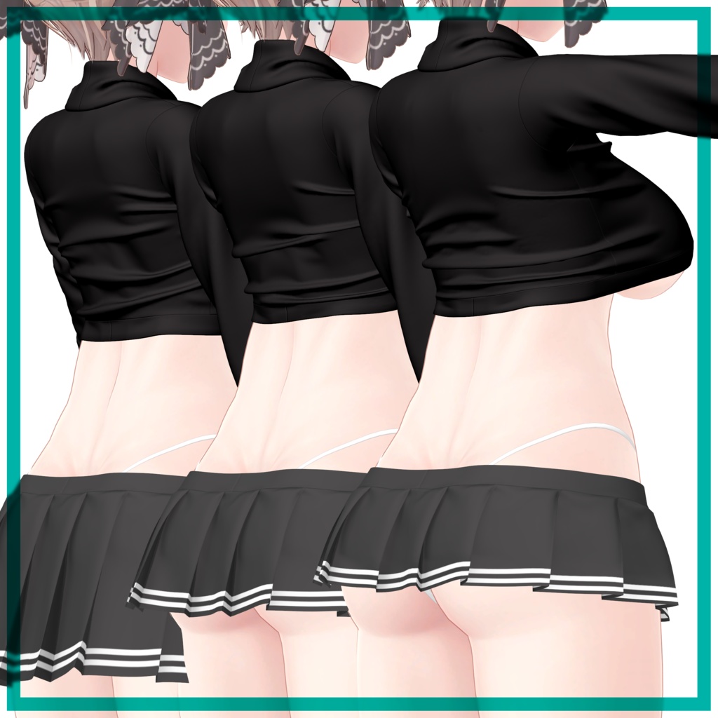 「マヌカ」Croptop Turtleneck Sweater for Manuka