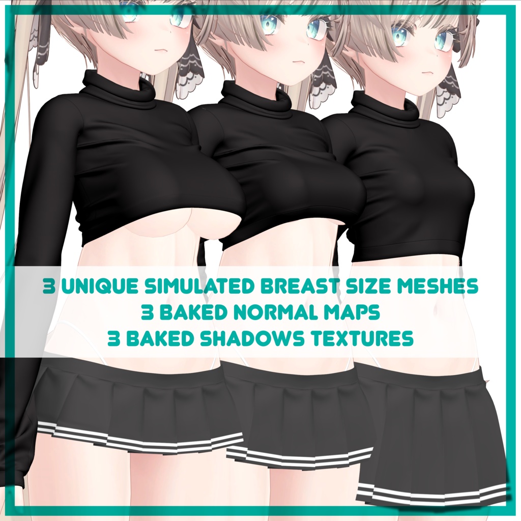 「マヌカ」Croptop Turtleneck Sweater for Manuka