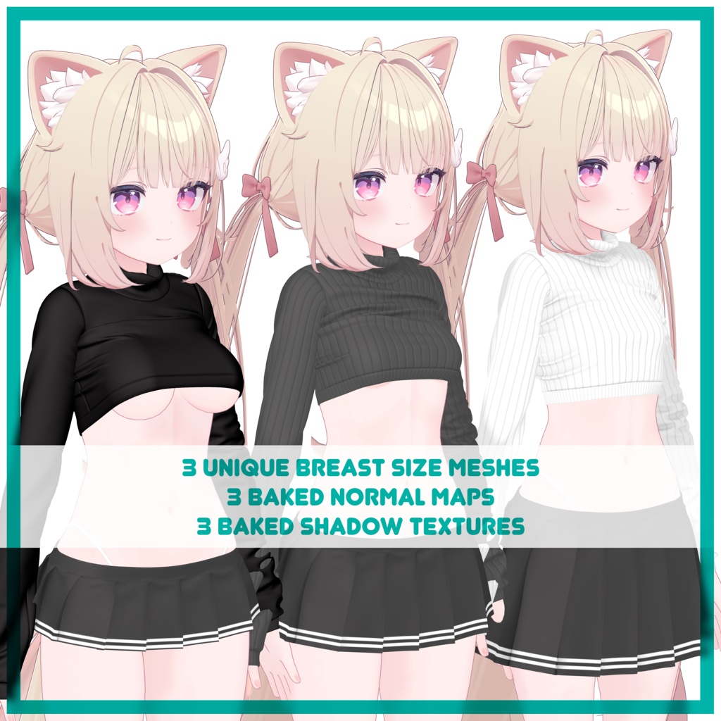 「シフォン | ライム」Croptop Turtleneck Sweater for Chiffon & Lime