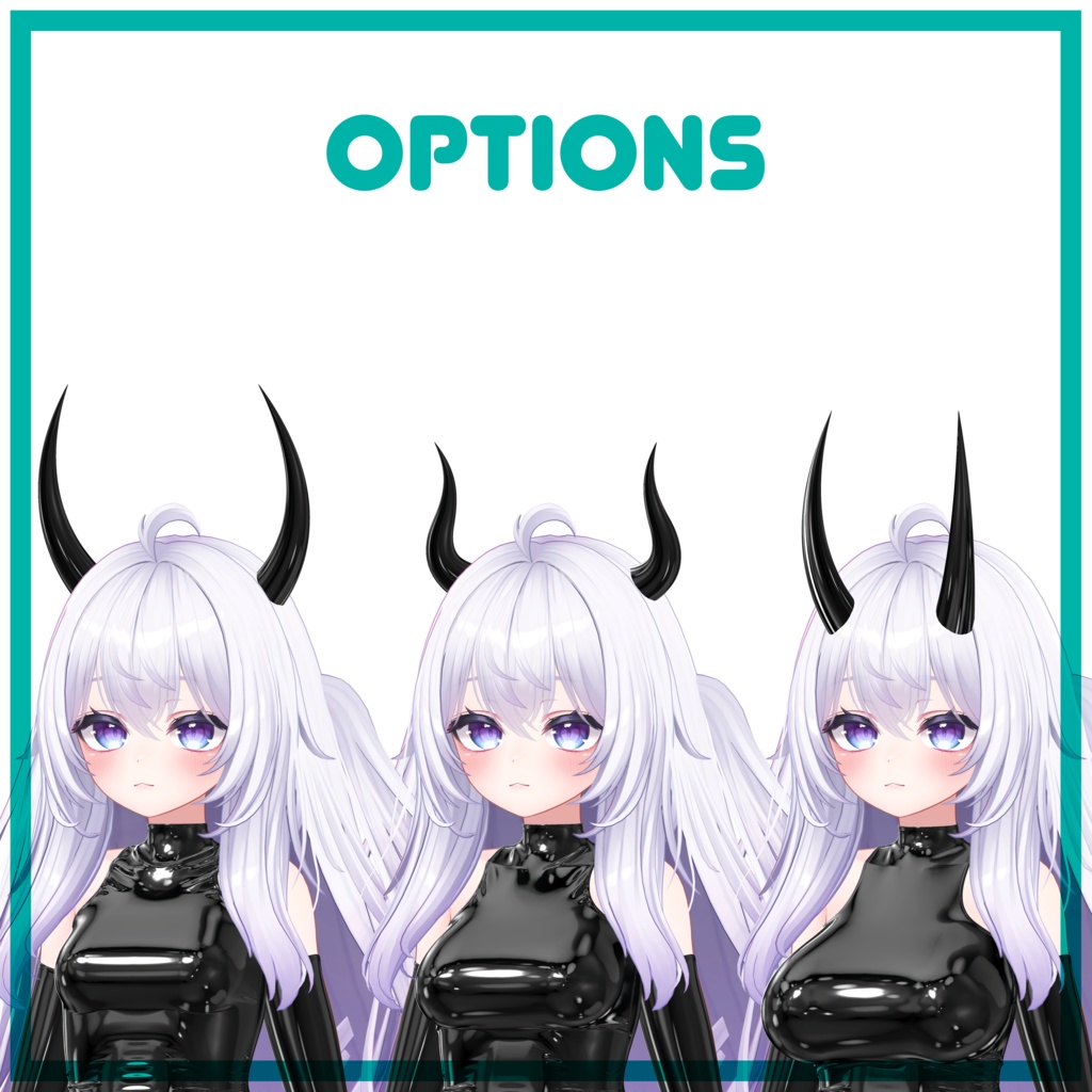 【3アバター対応】Latex Succubus