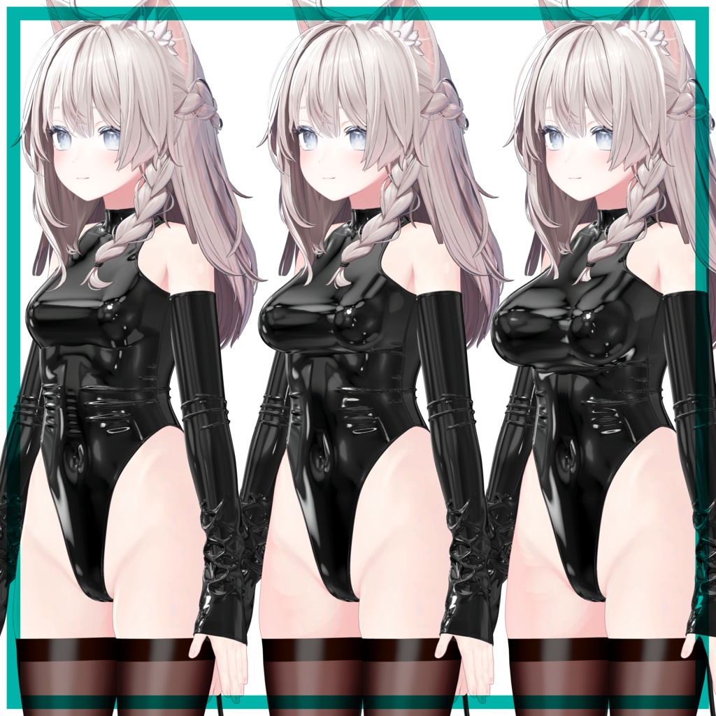 【3アバター対応】Latex Succubus