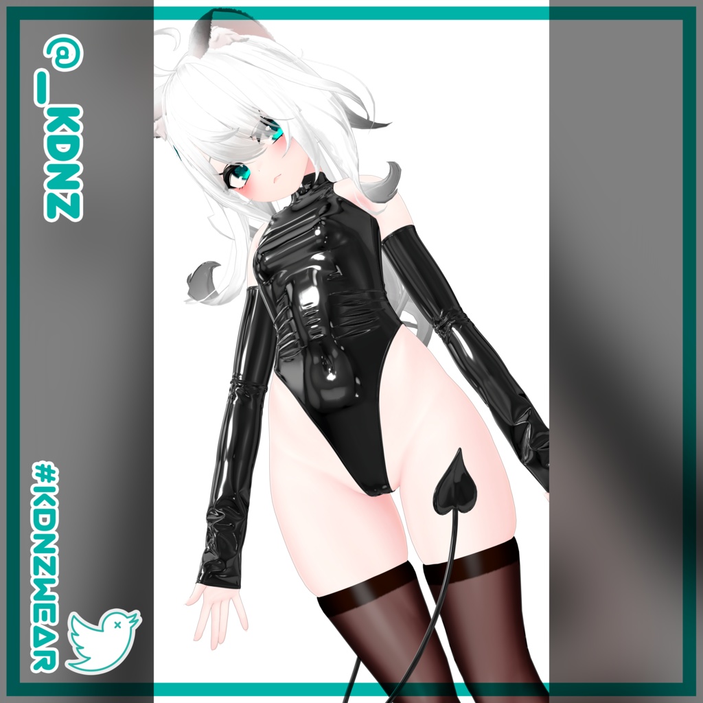 【3アバター対応】Latex Succubus