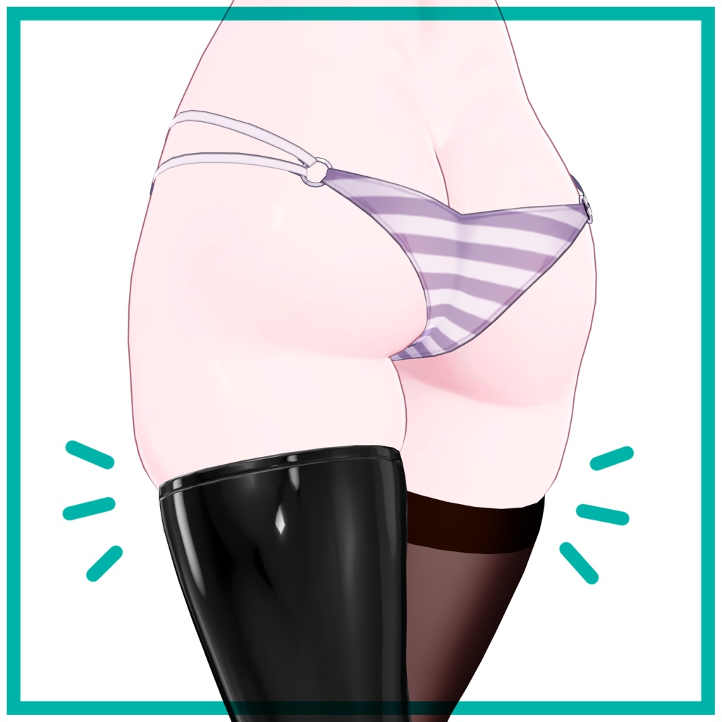 「ショコラ」食い込みストッキング Thigh squish stockings for Chocolat