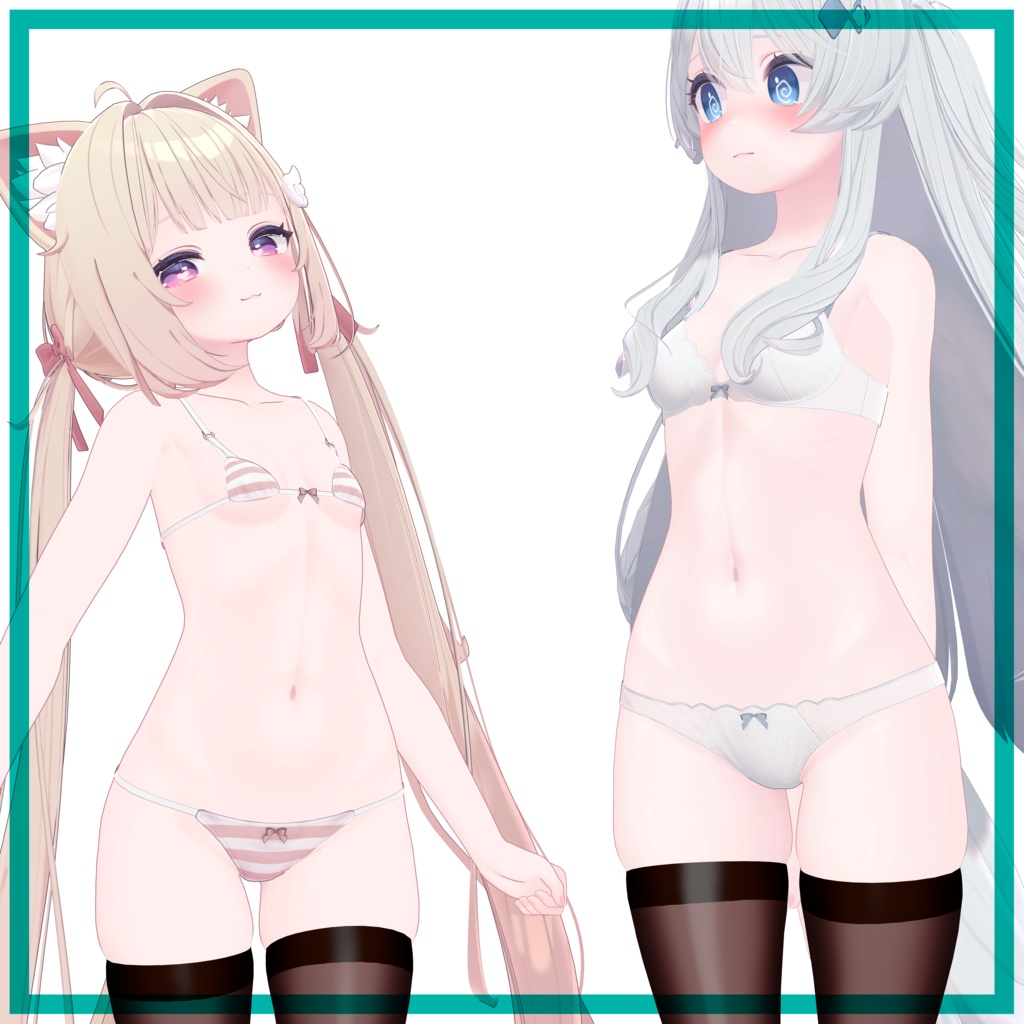 「ショコラ」食い込みストッキング Thigh squish stockings for Chocolat