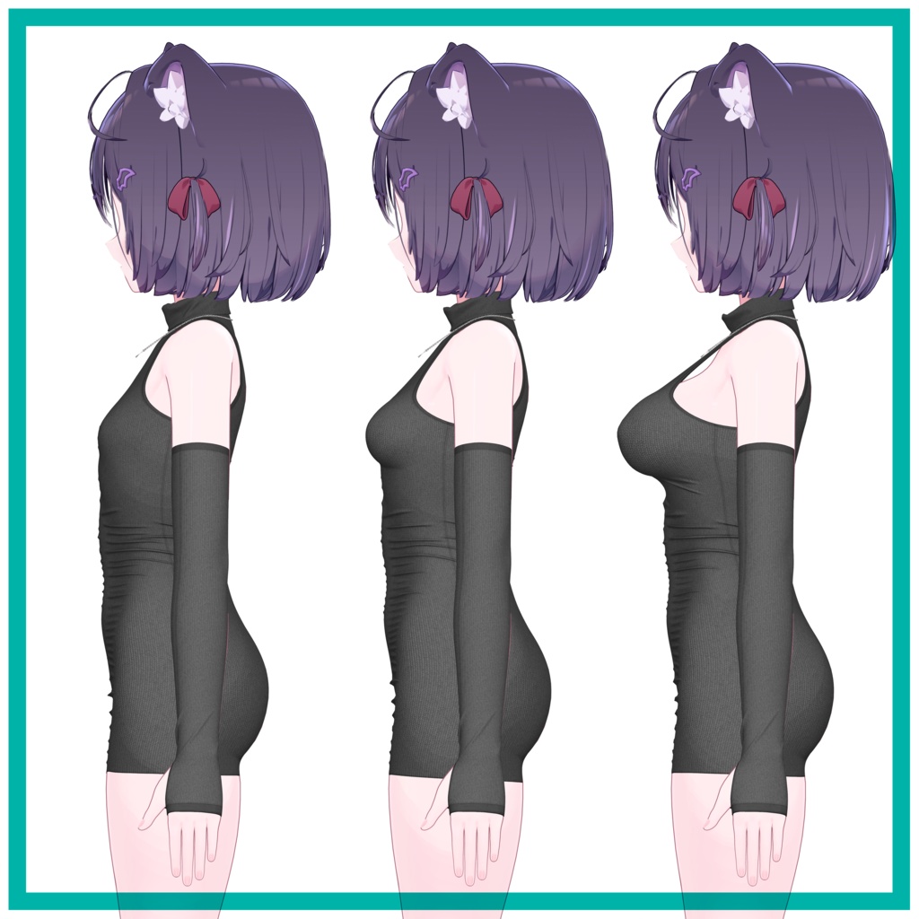 【複数アバター対応】タートルネックドレス - Turtleneck Dress