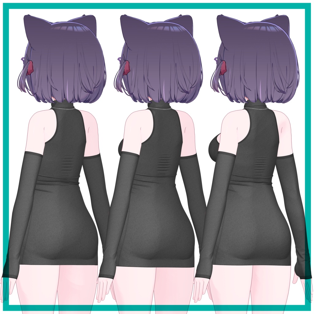 【複数アバター対応】タートルネックドレス - Turtleneck Dress
