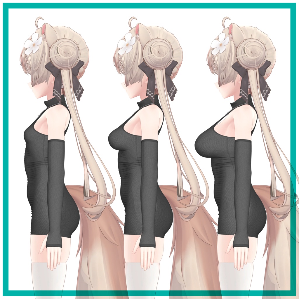 【複数アバター対応】タートルネックドレス - Turtleneck Dress