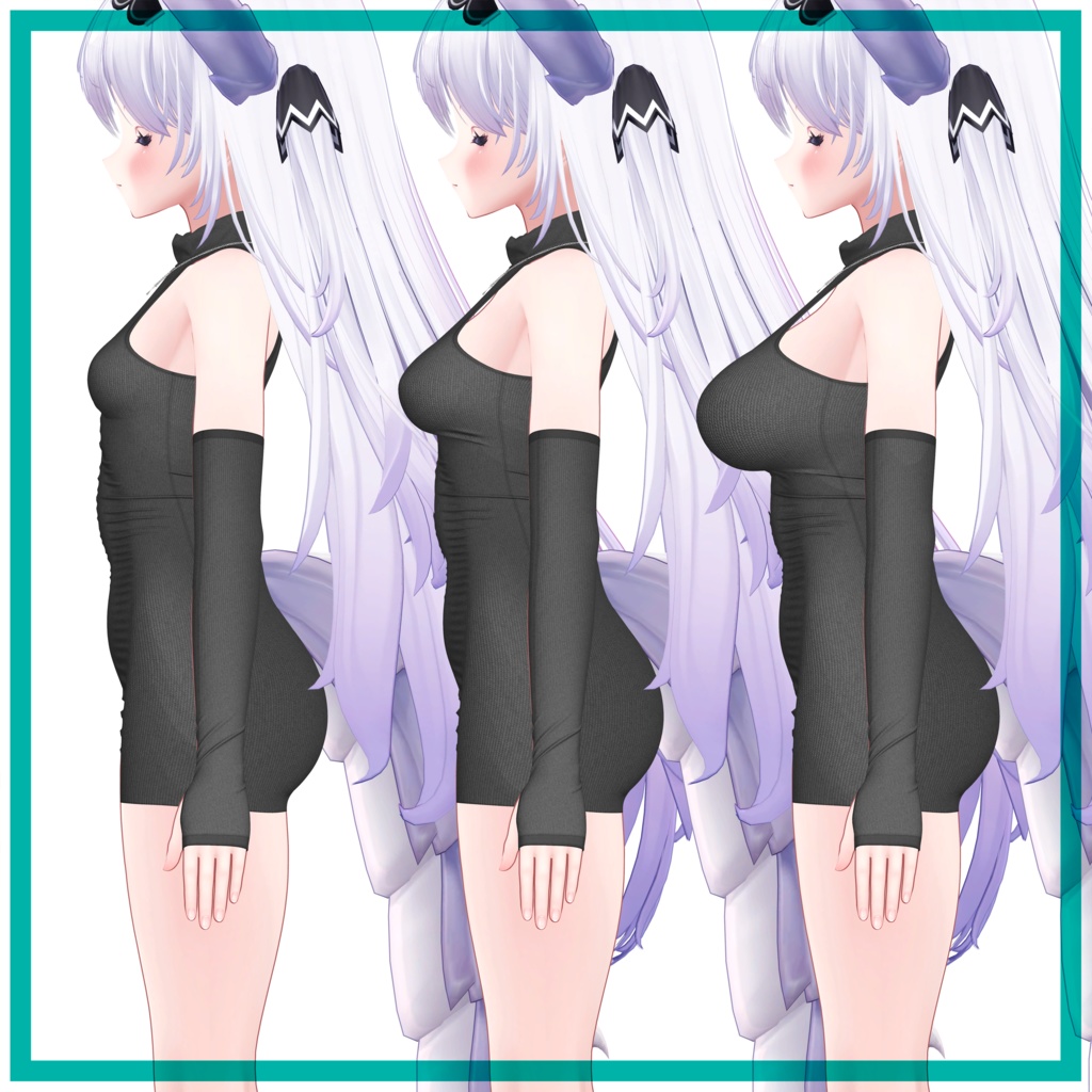 【複数アバター対応】タートルネックドレス - Turtleneck Dress