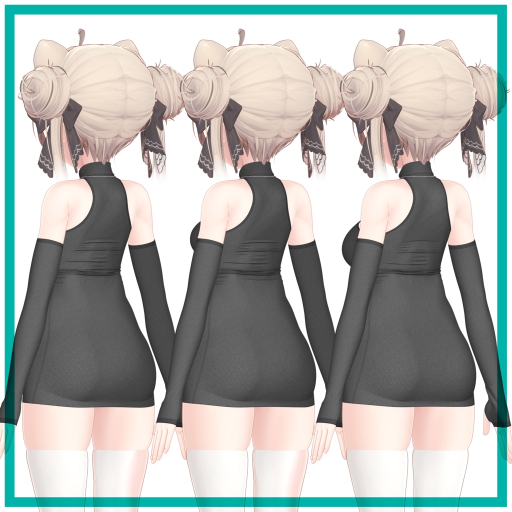 【複数アバター対応】タートルネックドレス - Turtleneck Dress