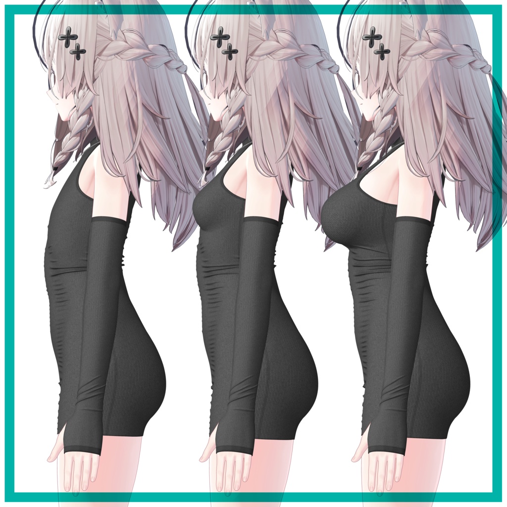 【複数アバター対応】タートルネックドレス - Turtleneck Dress