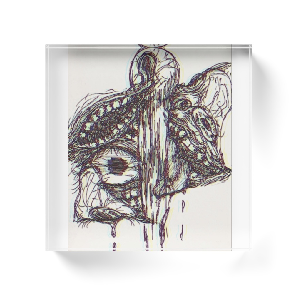 強迫アクリルブロック