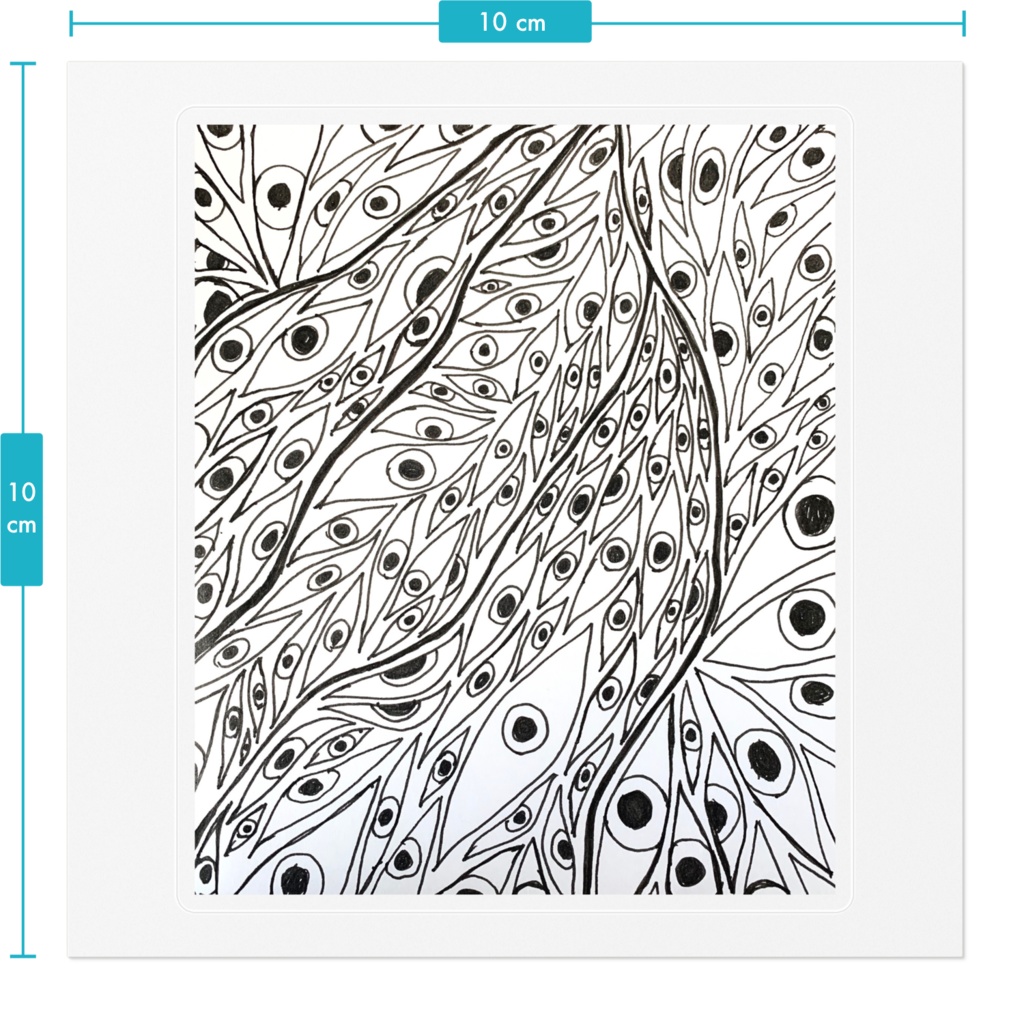 目目ステッカー