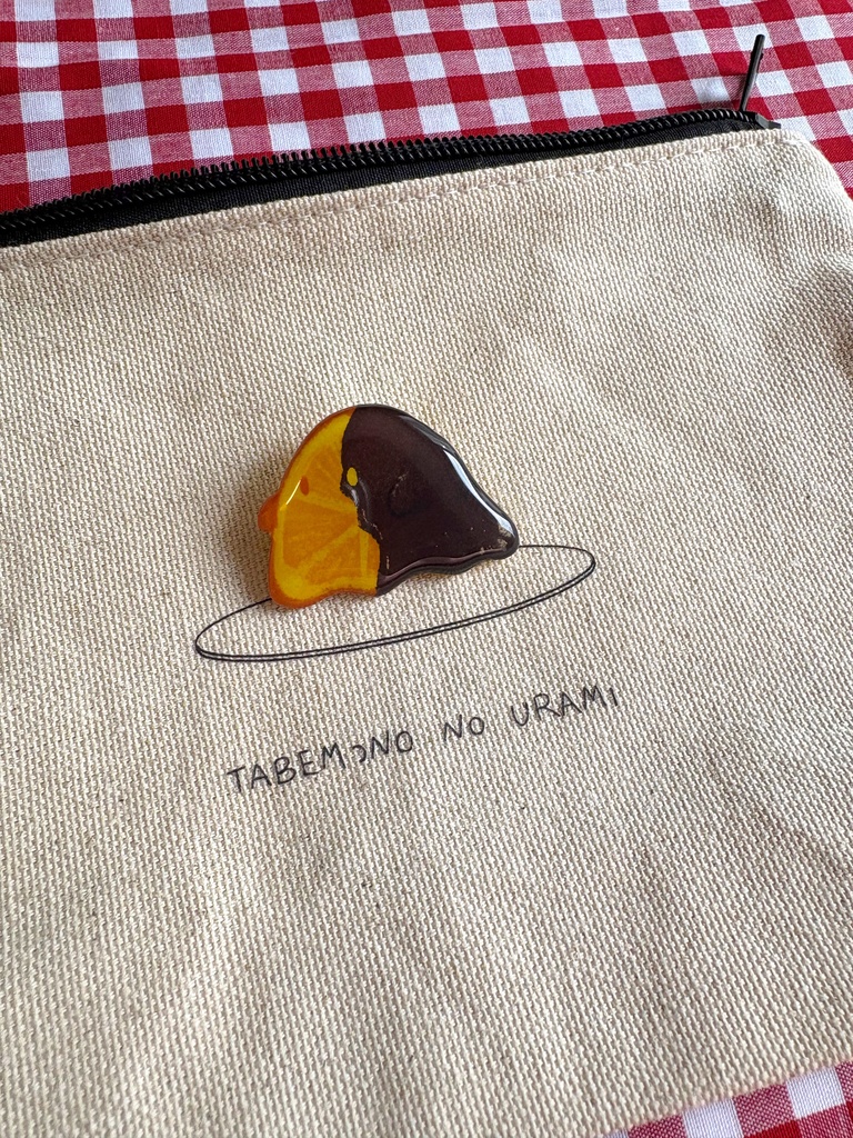 「オランジェット」バケメシブローチ