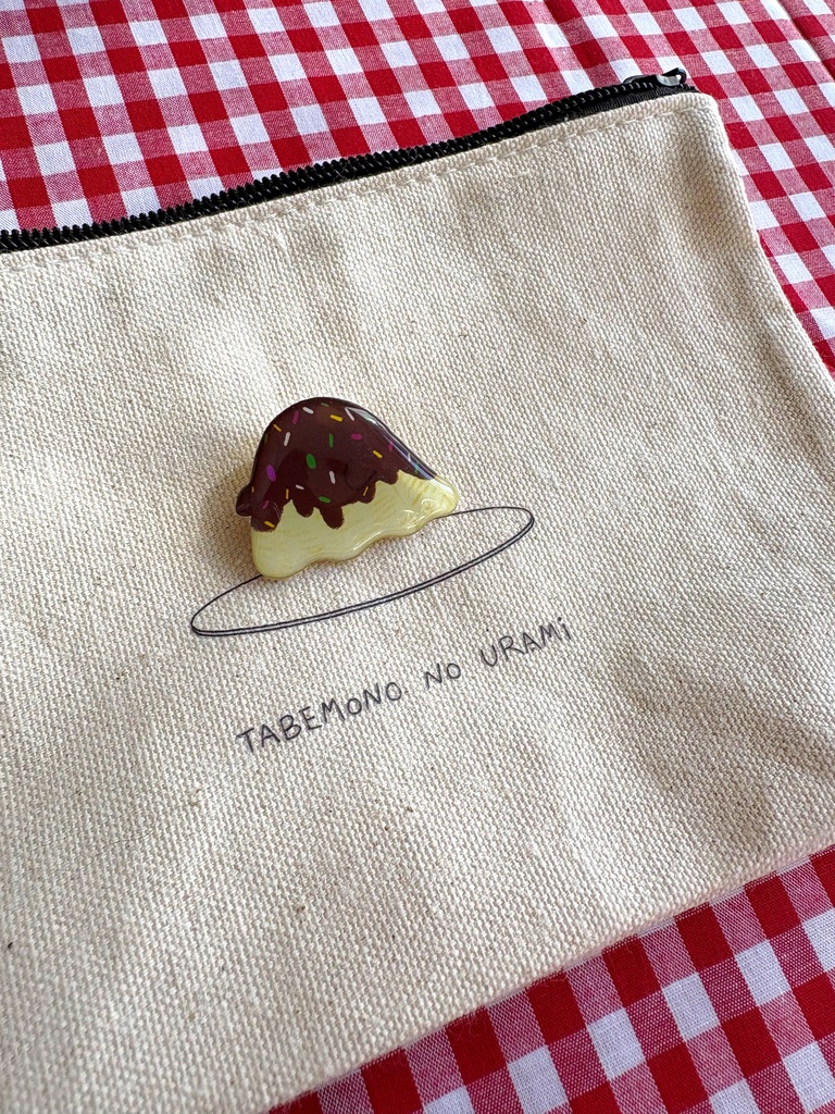 「チョコバナナ」バケメシブローチ