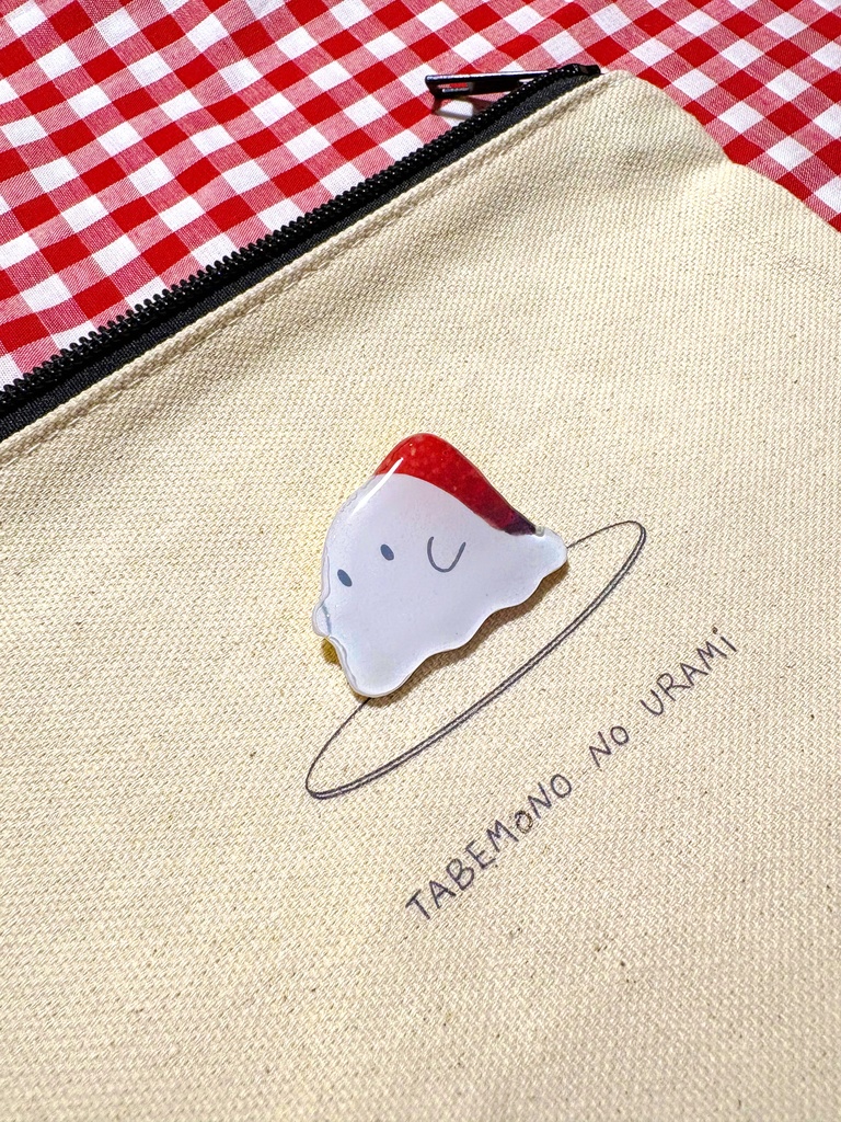 「いちご大福」バケメシブローチ