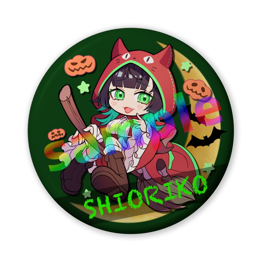 ハロウィン魔女っ子缶バッジ🎃
