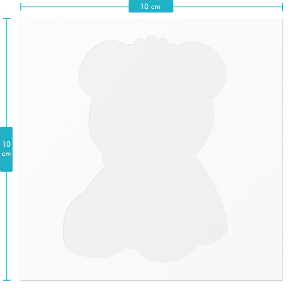 クマのぬいぐるみステッカー