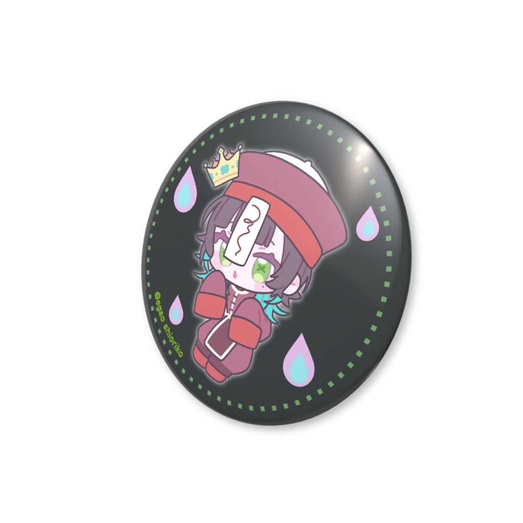 キョンシー栞子缶バッジ💚