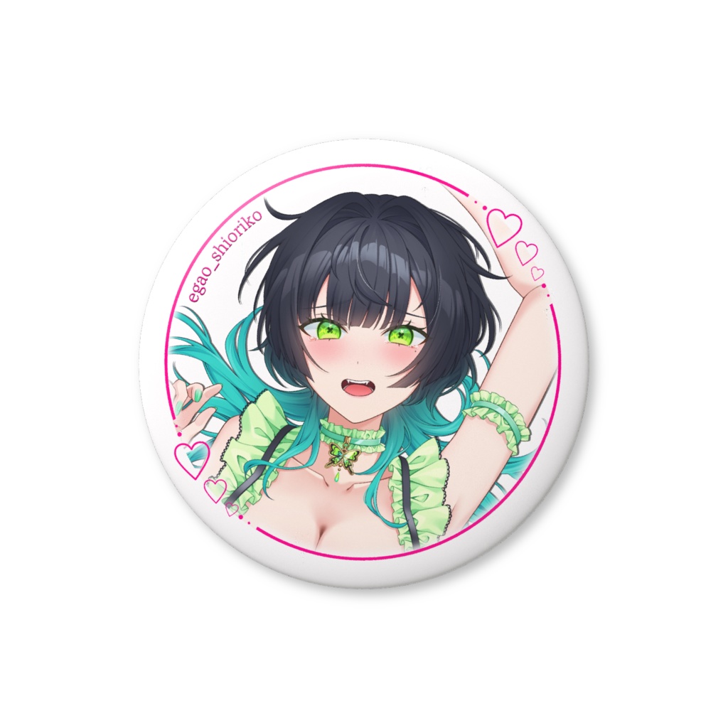 栞子ネグリジェ缶バッジ 泣き顔ver