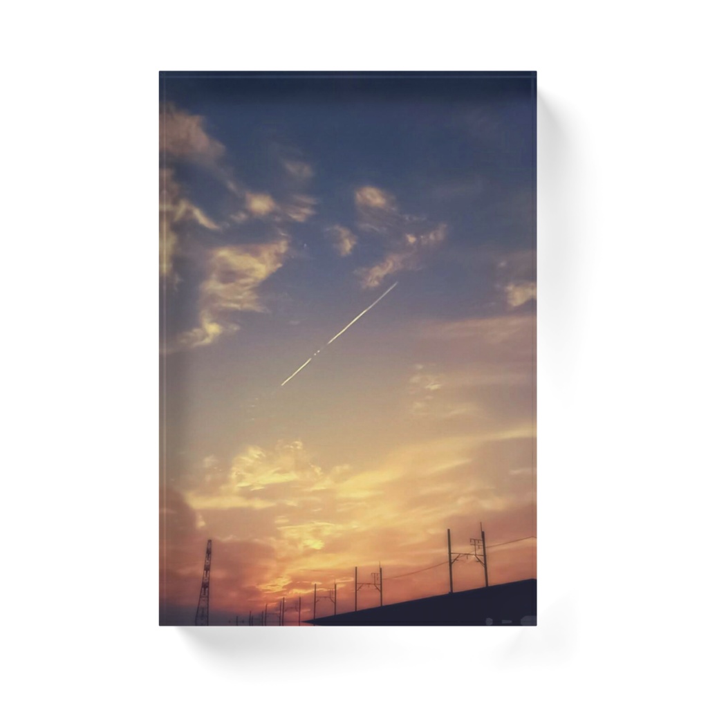 お夕焼けのおアクリルブロック