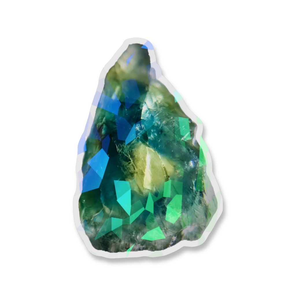 おサファイアのキラキラおステッカー