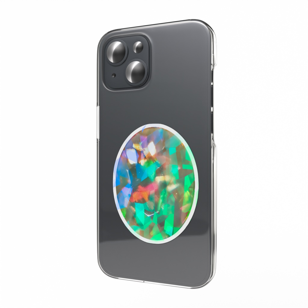 御オパールのキラキラおステッカー