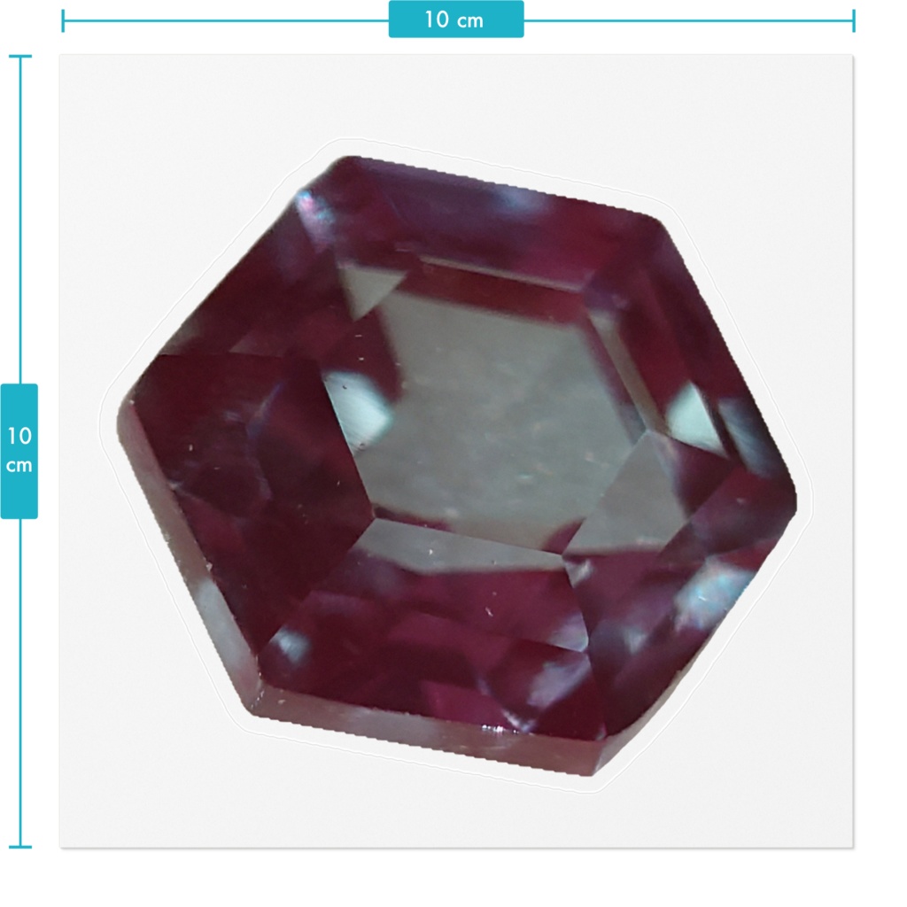 お合成アレキサンドライトのおステッカー