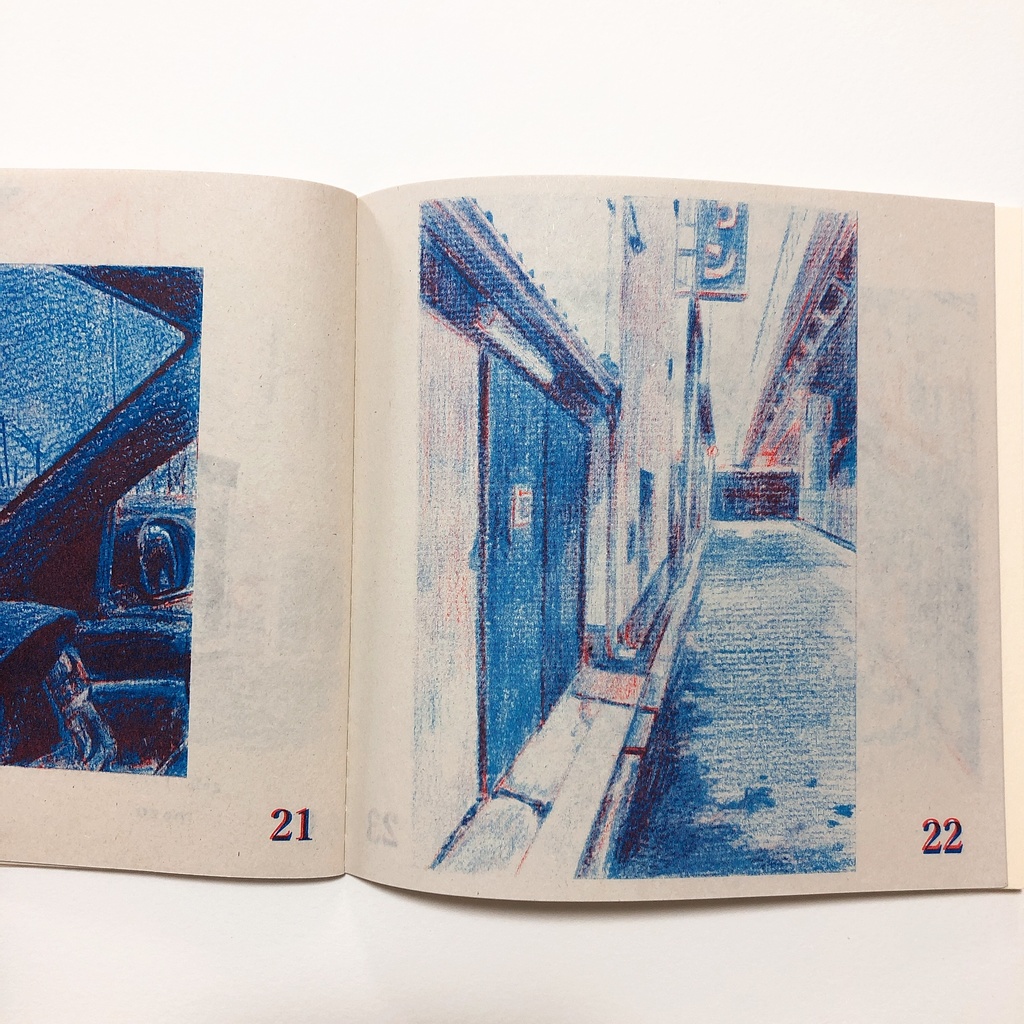 ドローイング集「#赤青鉛筆ドローイング 4」