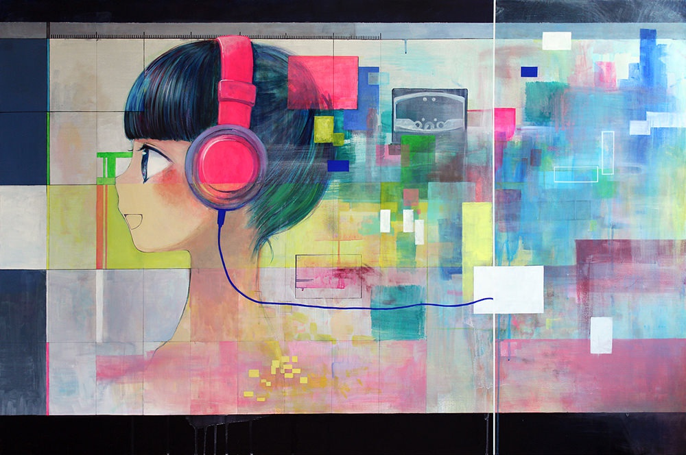 原画 “BPM128”, painting artwork