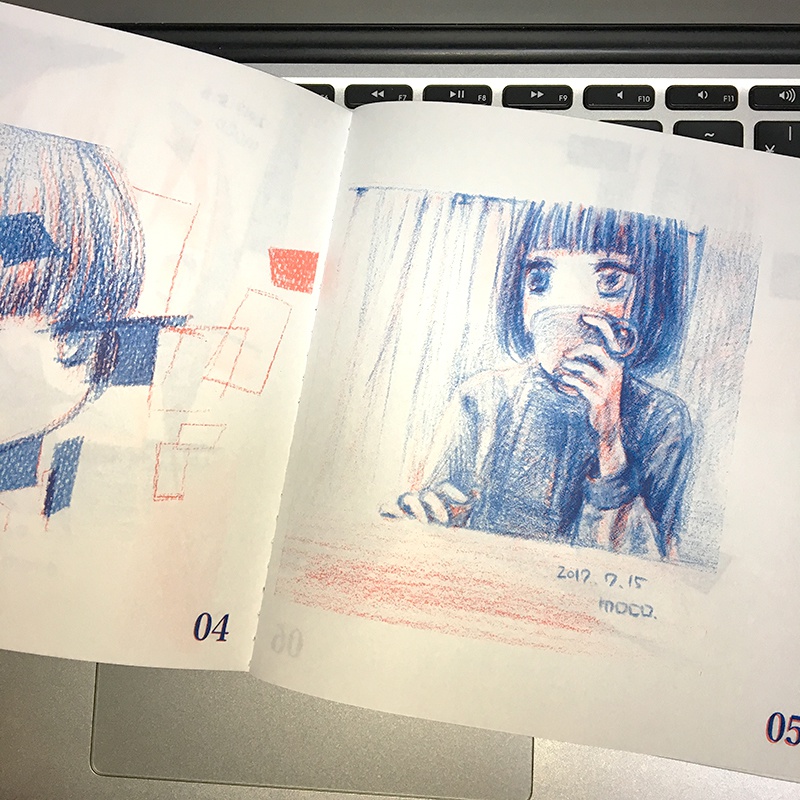 ドローイング集「#赤青鉛筆ドローイング 3」