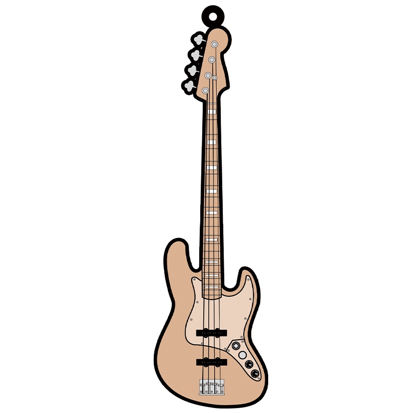 【数量限定】ベースラバーキーホルダー※ピックなし/Bass rubber keychain※No pick