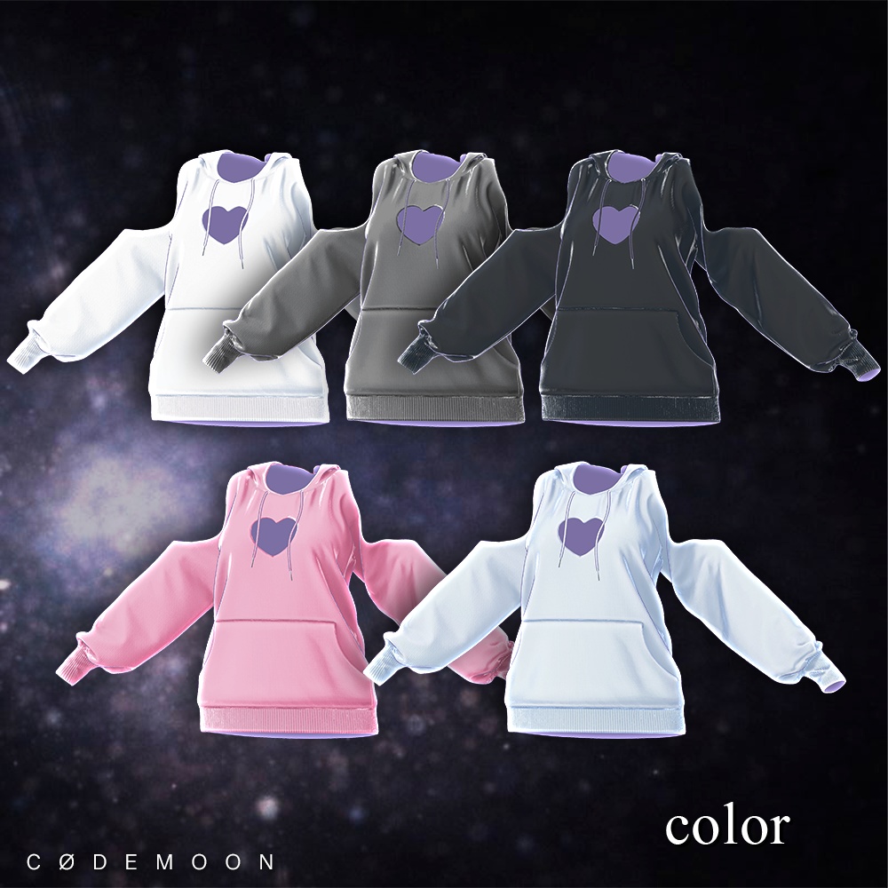 🌙SALE50%🌙Charge mode hoodi【12 Avatars】